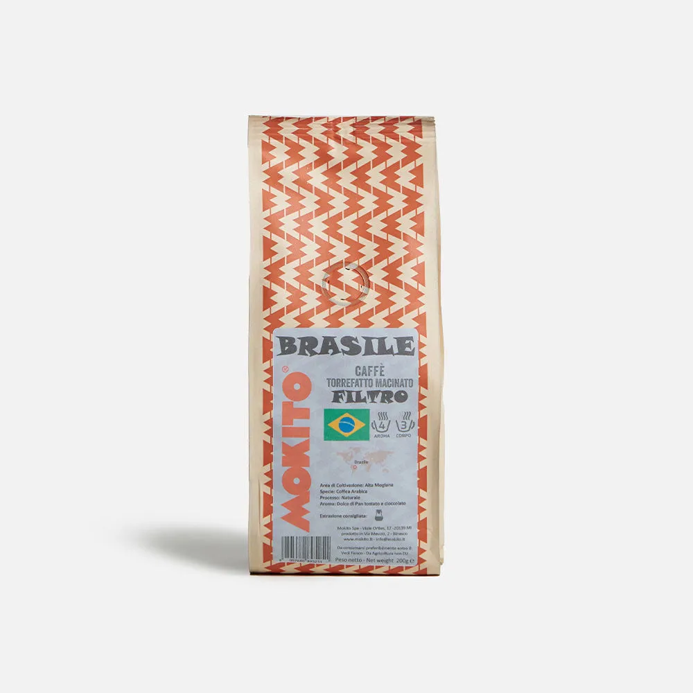 Mokito Monorigine Brasile caffè 200g 100% arabica dolce