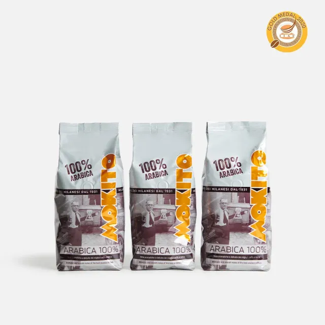 Mokito Miscela Arabica caffè in grani 3x500g