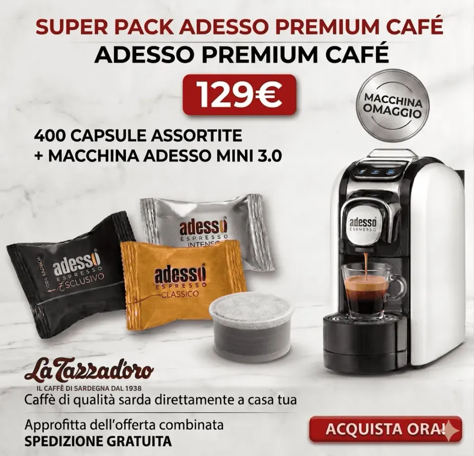 Adesso Espresso Promo 2026 offerta capsule e macchina