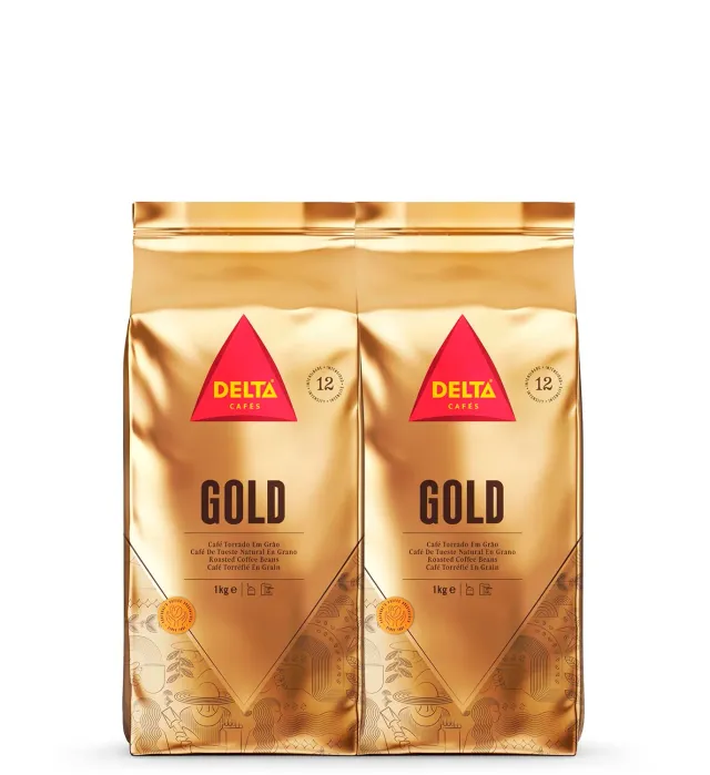 Delta Gold caffe in grani 2x1kg intensita 12