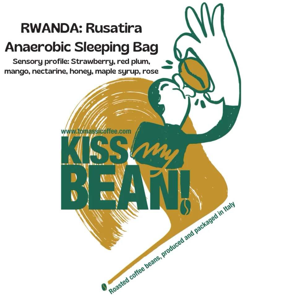 Tommasi Kiss My Beans Rwanda Rusatira Anaerobic Sleeping Bag caffè