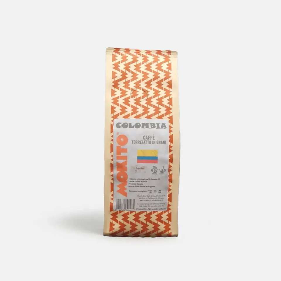 Mokito Colombia Caffè in Grani 200g Arabica Lavato