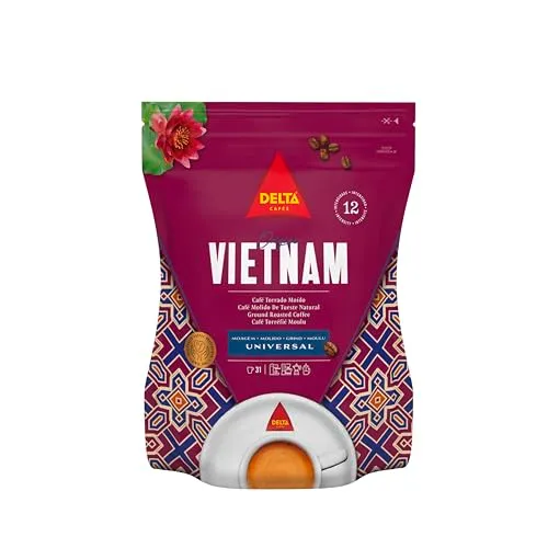 Delta Cafés Vietnam Caffè Macinato 220 g Gusto intenso