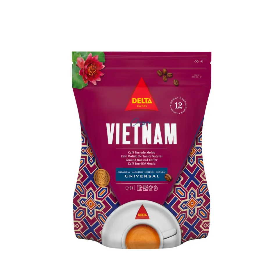 Delta Cafés Vietnam Caffè Macinato 220 g Gusto intenso