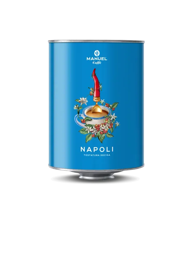 Manuel Caffè Napoli miscela latta 60% robusta