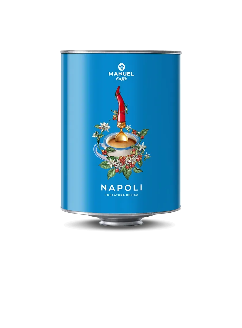 Manuel Caffè Napoli miscela latta 60% robusta
