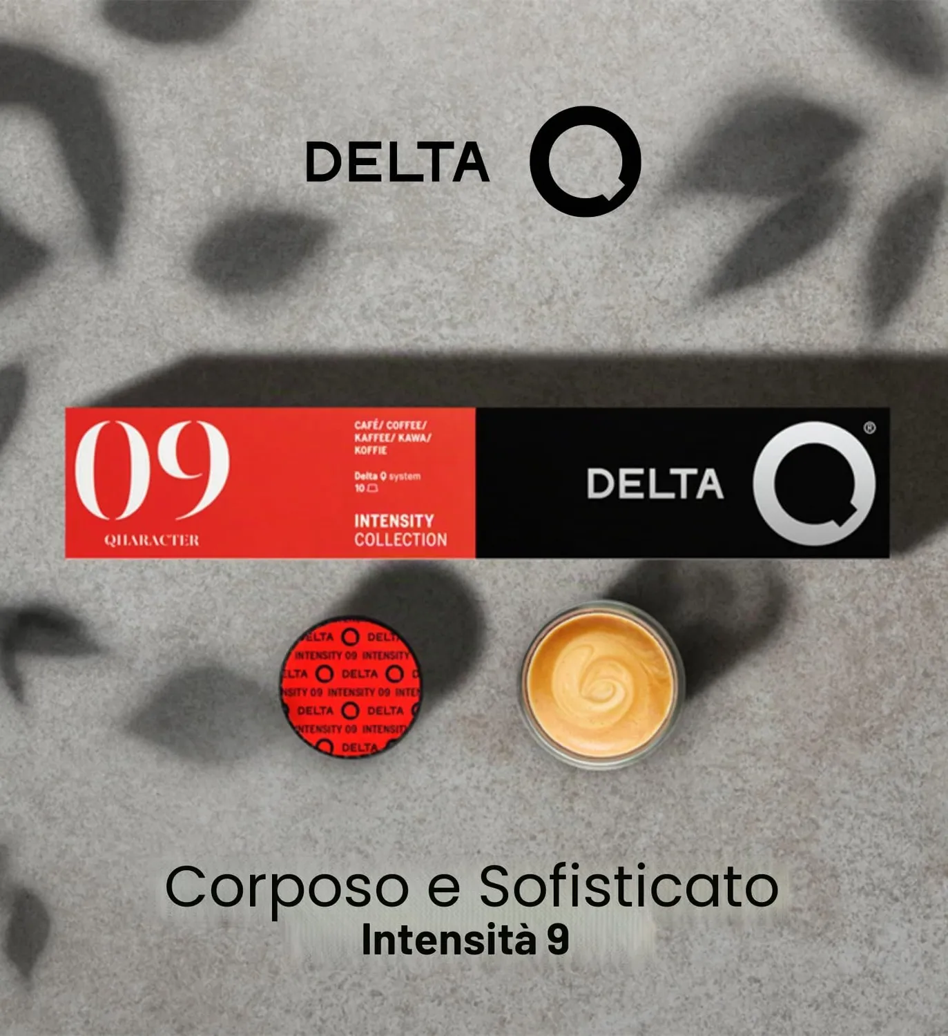 Delta Q Q-haracter Capsule di Caffè Intensità 9 Pack 10