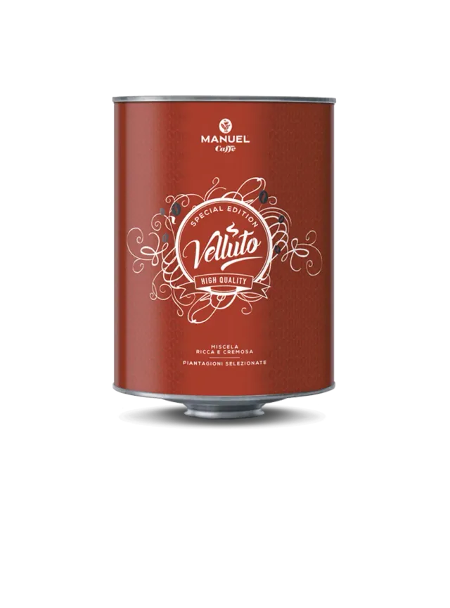 Manuel Caffè Velluto miscela caffè in latta 80% Arabica