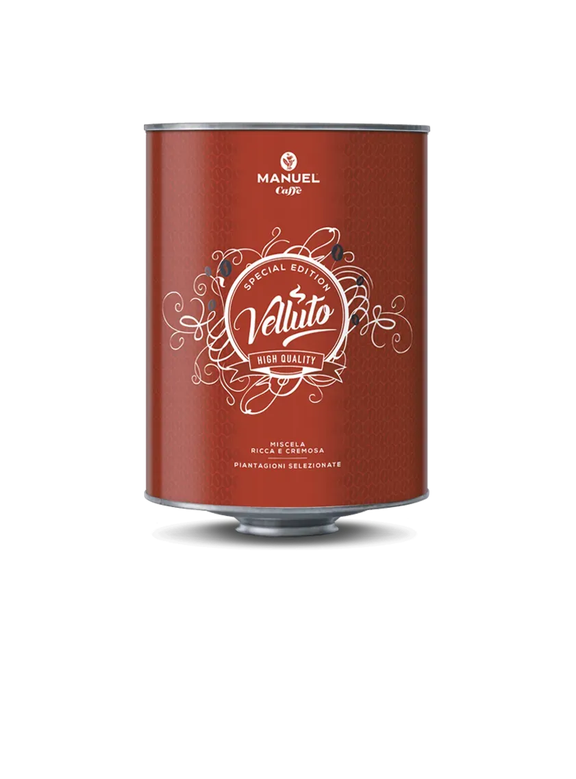 Manuel Caffè Velluto miscela caffè in latta 80% Arabica