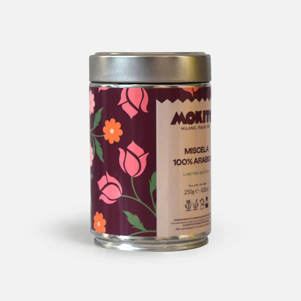 Mokito Love Mom caffè macinato per moka lattina 250 g arabica