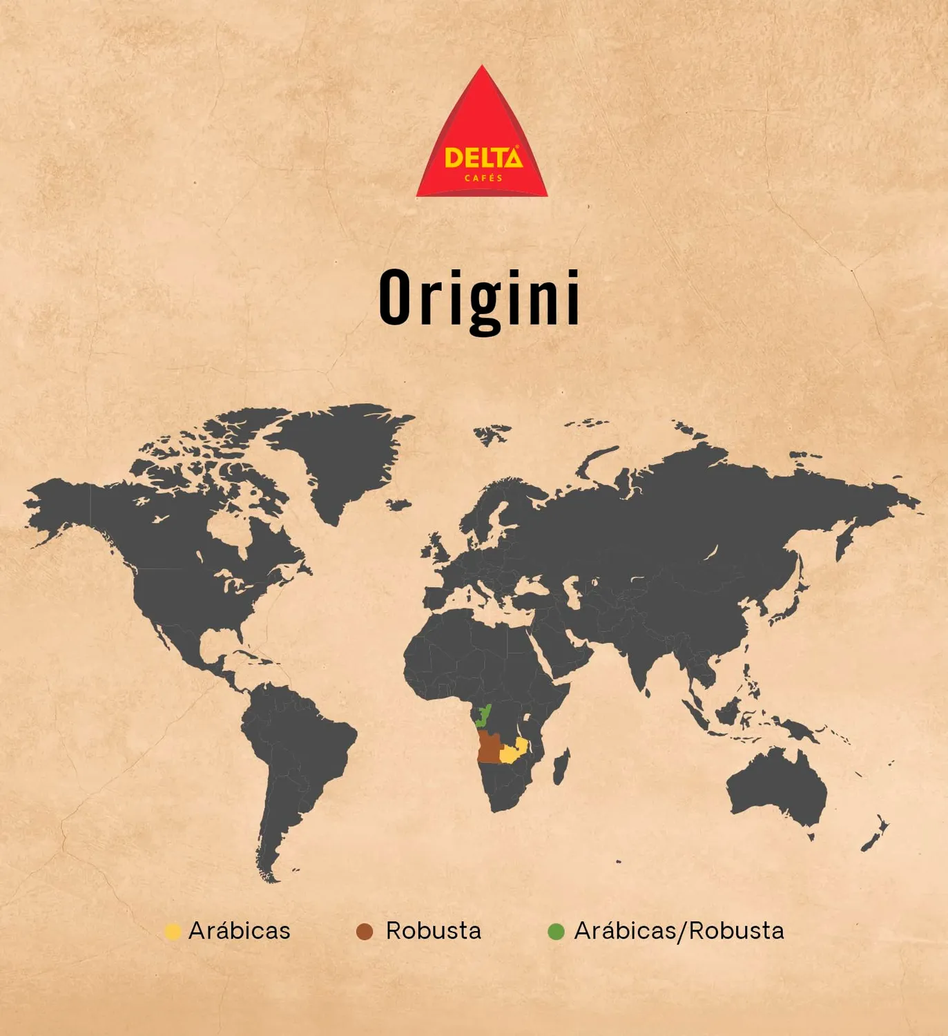 Delta Angola caffe in grani 2x1kg intensita 14