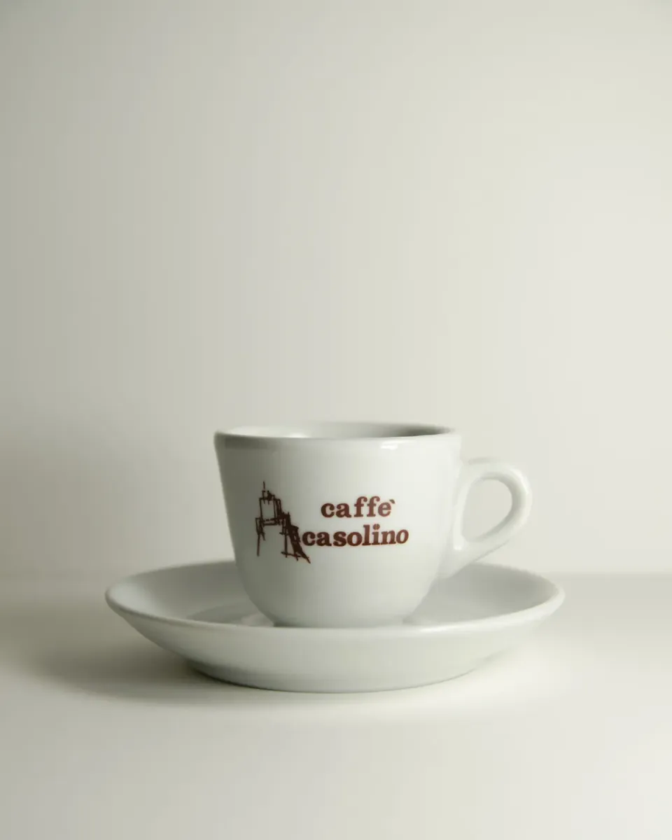 Caffè Casolino tazzine caffè porcellana con piattino 6 pezzi