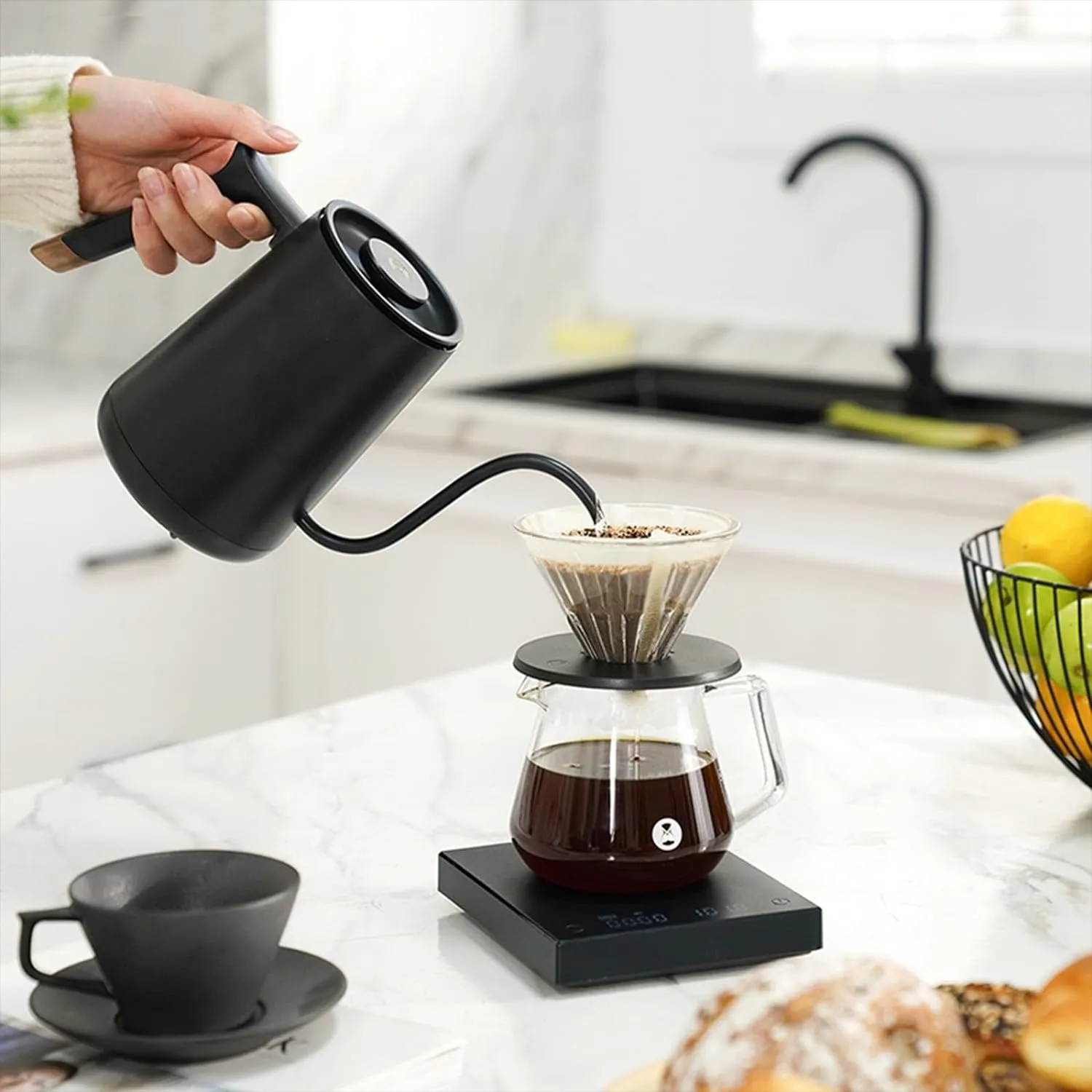Timemore Fish bollitore elettrico smart 600 ml nero