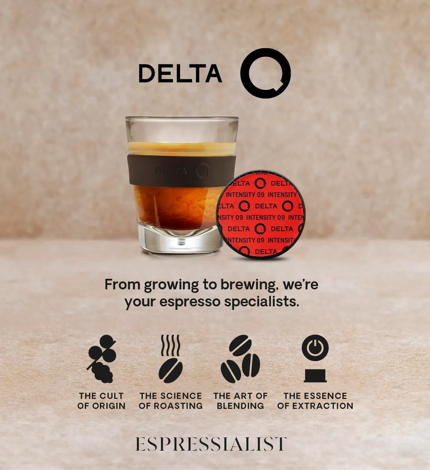 Delta Q Qharacter Capsule di Caffè Intensità 9 40 Capsule