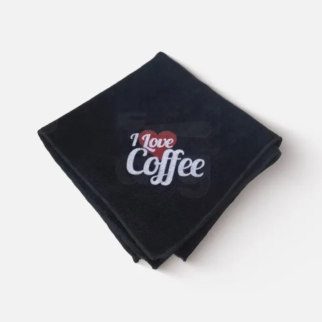 Mokito I Love Coffee Panno Microfibra Nero 40x40