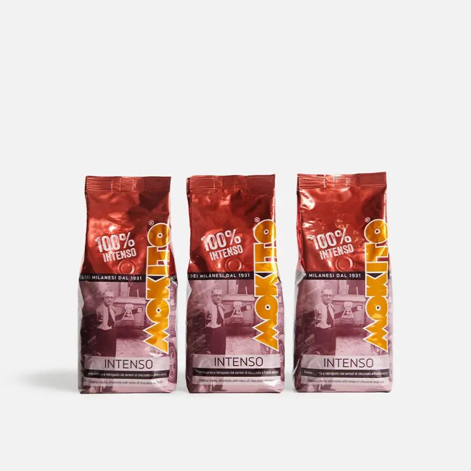 Mokito Intenso Caffè in Grani 3x500g Pack Deciso