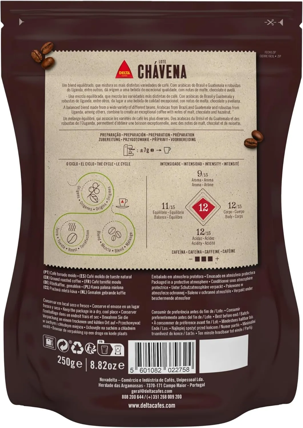 Delta Platinum caffe in grani 250g