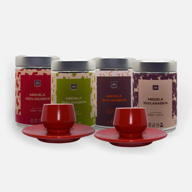 Mokito Christmas Edition kit caffè macinato 4x250g arabica