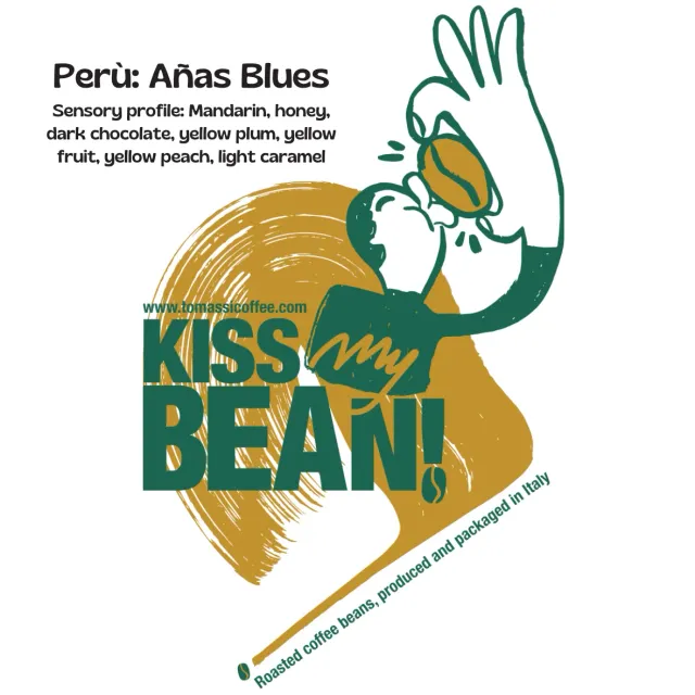 Tommasi Kiss My Beans Añas Blues Washed caffè monorigine lavato