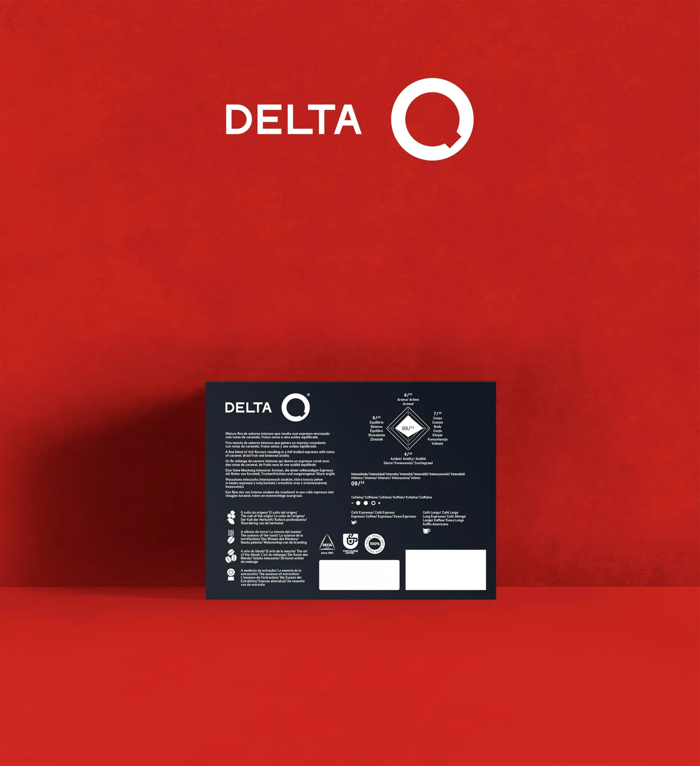 Delta Q Qharacter Capsule di Caffè Intensità 9 40 Capsule