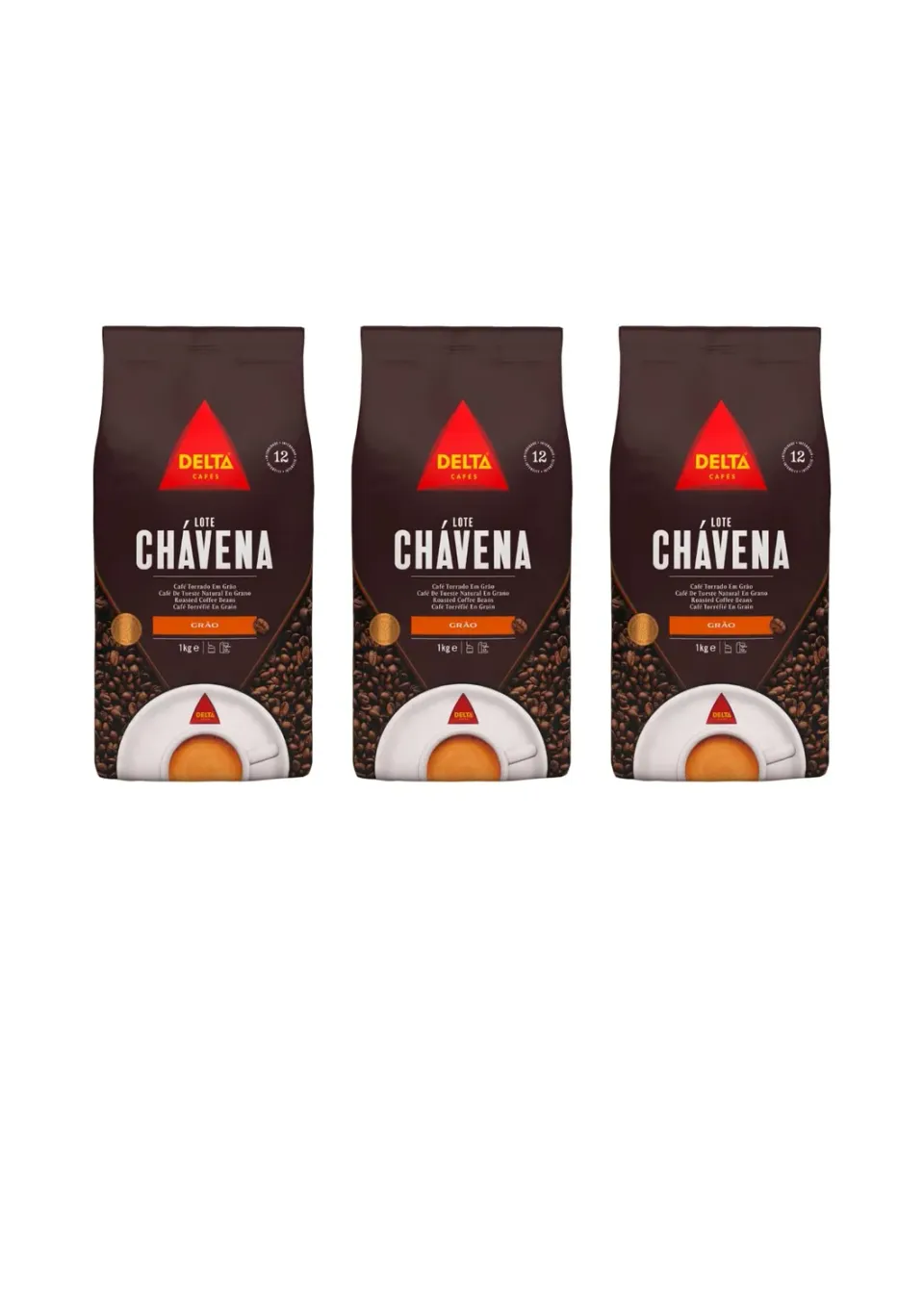 Delta Cafés Chávena Caffè in Grani 3 kg Chicchi interi
