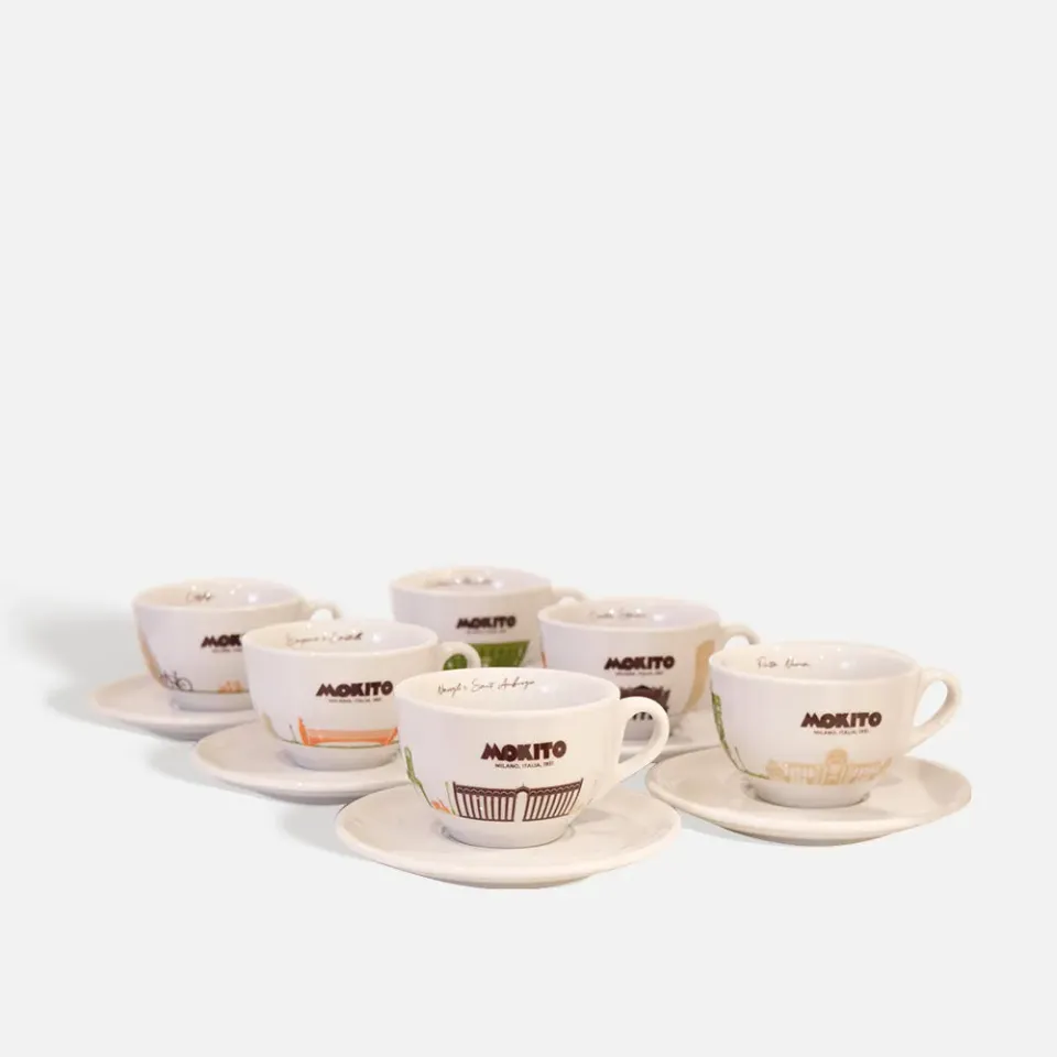 Mokito Milano Collection 6 tazze da latte in ceramica