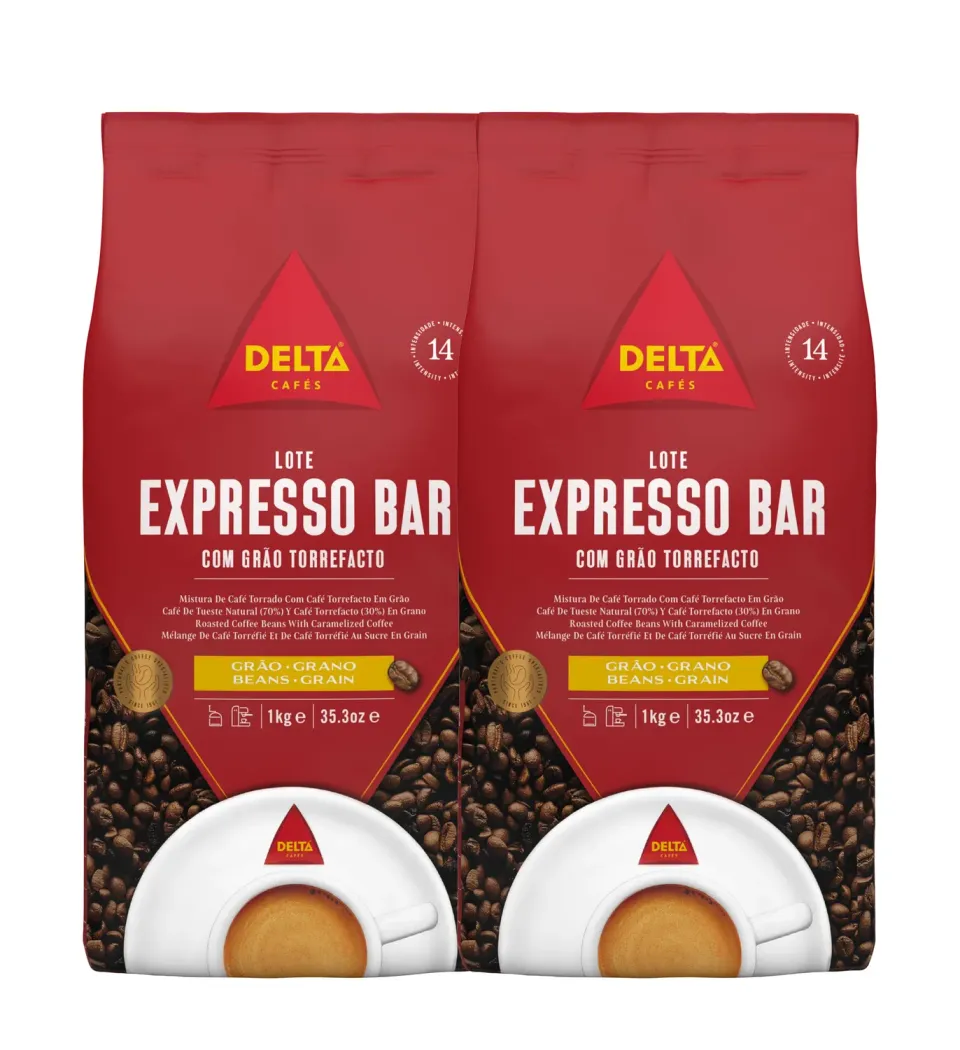 Delta Espresso Bar caffe in grani 2x1kg intensita 14