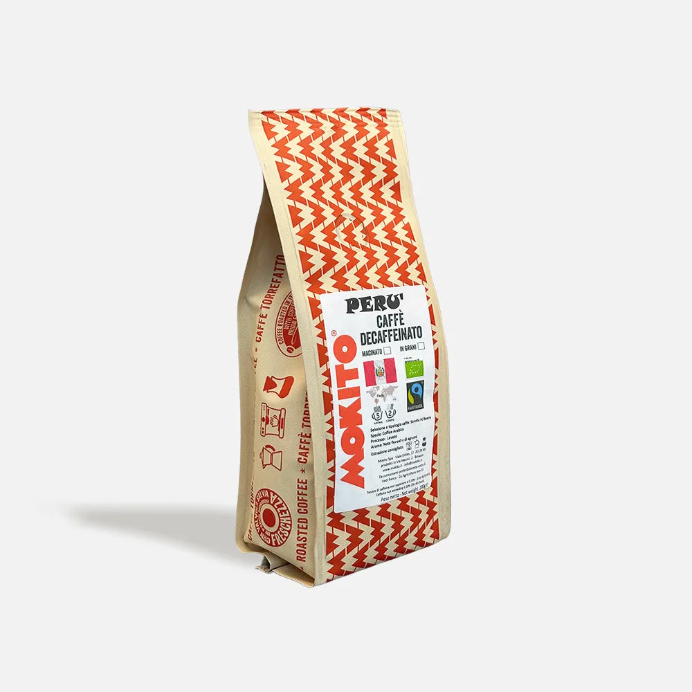 Mokito Monorigine Perù decaffeinato bio caffè 200g
