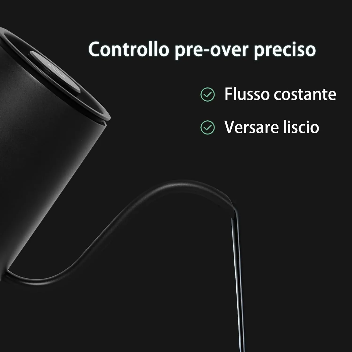 Timemore Fish bollitore elettrico smart 600 ml nero